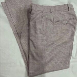 Men’s Warehouse Pink Tweed Pants 29x32